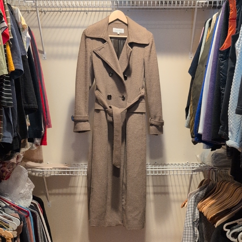Calvin Klein Brown Trench Coat